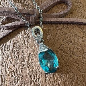 Beautiful Blue Crystal Necklace